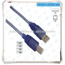 Hi-Speed USB 2.0 Blue Cable Usb printer cable 10meter